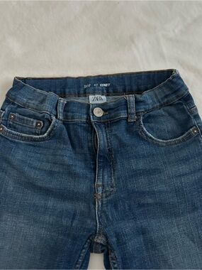 Zara Medium Blue Stretch Denim Jeans